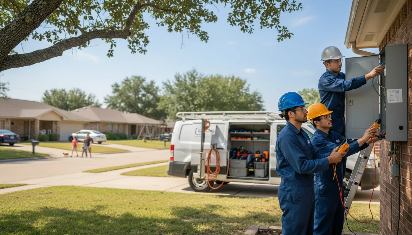 Certified electrician providing emergency electrical services in Pecan Gap, TX